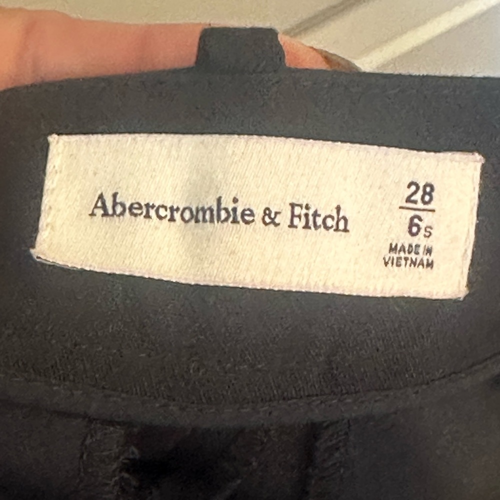 Abercrombie & Fitch Black Wide-Leg Trousers - Picture 7 of 10